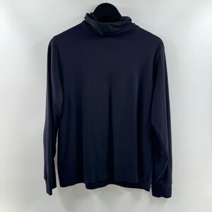 Lands’ End Black Turtleneck Long Sleeve Top Women’s Size 14–16 Regular